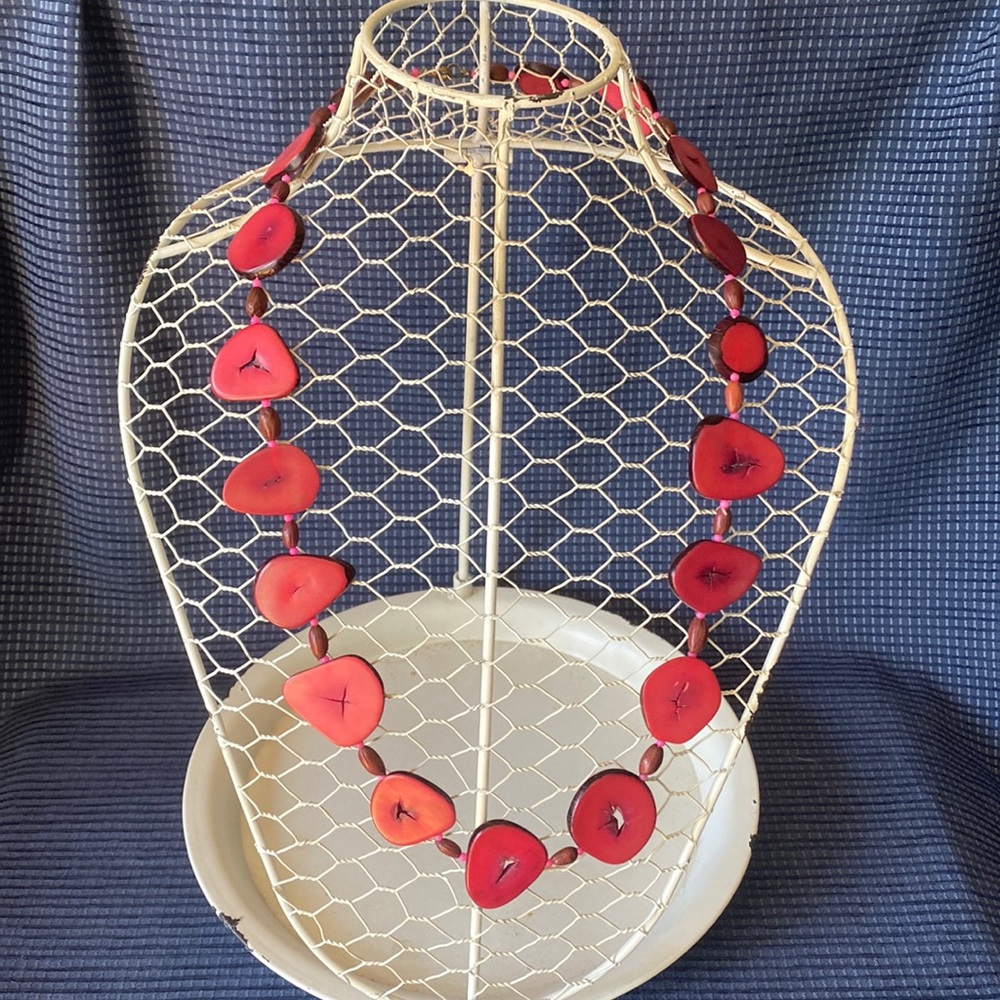 Vintage Tagua Nut Organic Necklace